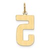 Black Bow Jewelry 14k Yellow Gold, Athletic Collection, Large Polished Number 5 Pendant - 3 of 4
