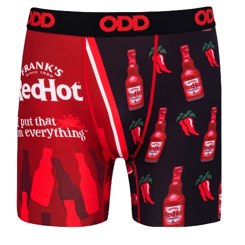 Odd Sox, Franks Red Hot Sauce, Novelty Boxer Briefs For Men, Adult, Large