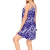 LA LEELA Women's Vacay Holiday Beach Summer Beachwear Sleeveless Casual Dress Honeymoon Nightshirts Mini Slip Nighty - 3 of 4