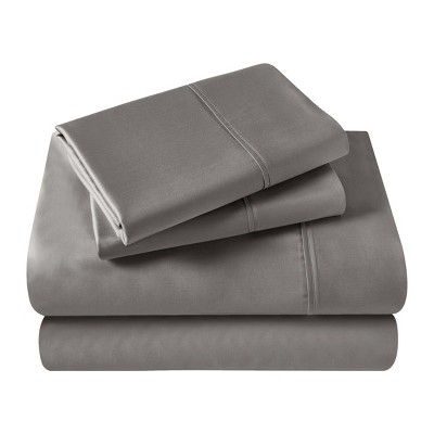 Premium Cotton 400 Thread Count Solid Deep Pocket Sheet Set by Blue Nile Mills