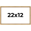 PosterPalooza | Classic Modern Gold Picture Frame - UV Acrylic, Backing Board, Hanging Hardware Included - 2 of 4