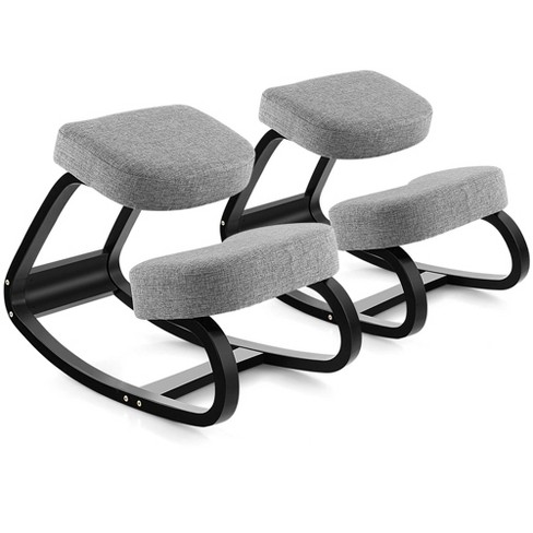 Ergonomic Kneeling Chair with Padded Backrest and Seat