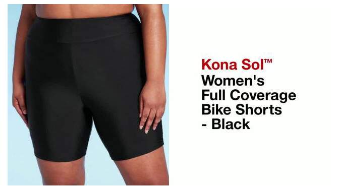 Women's Full Coverage Bike Shorts - Kona Sol™ Black, 2 of 7, play video