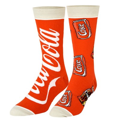 Cool Socks, Official Coca Cola Socks, Funny Novelty Print Adult