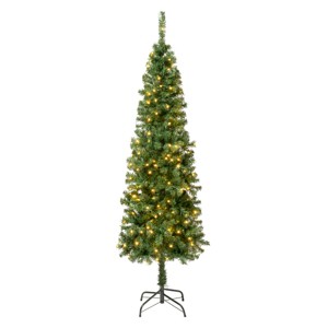 National Tree Company First Traditions Pre-Lit Linden Spruce Artificial Christmas Tree Warm White LED Lights - 1 of 3