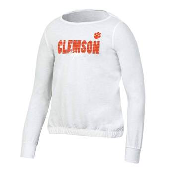 NCAA Clemson Tigers Girls' White Long Sleeve T-Shirt