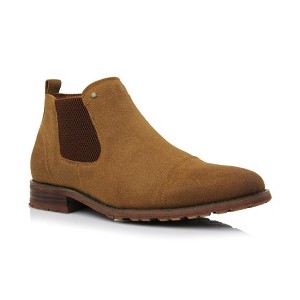 Ferro Aldo Mens Sterling MFA606325 Classic Suede Chelsea Slip on Ankle Boots - 1 of 4