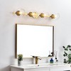 Elegant Lighting Rogelio 4 light Black and Clear Bath Sconce - 2 of 4