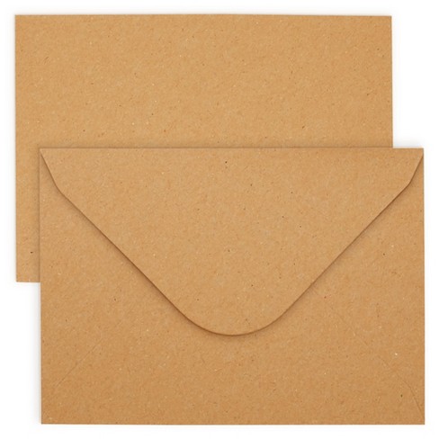 Juvale Kraft Paper Invitation Envelopes 4x6 For Wedding, Baby