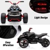 12V Kids Ride On ATV, 3 Wheeler Motorcycle, Rechargeable Battery-Powered ATV Toy Car with Music - 2 of 4
