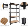 LIVAREEmlen 5 Tier Laminated White Metal Baker's Racks,Adjustable Storage Utility Rack for Warehouse Basement Pantry - 3 of 4