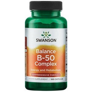 Swanson Vitamin B Balance B-50 Complex Capsule 100ct. - 1 of 2