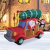 A Holiday Company 8ft Wide Santa's Christmas Woody Van, 5 ft Tall, Multi - 2 of 4