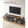 VASAGLE TV Stand Industrial Entertainment Center, Modern TV Stand for TVs up to 65/75 Inches Console with Open Storage Shelves - 2 of 4