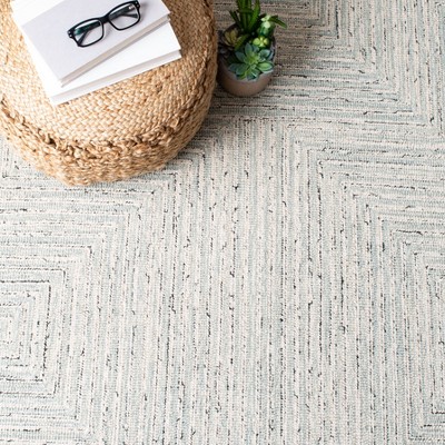 Gray Handmade Wool Tufted 5x8 Area Rug