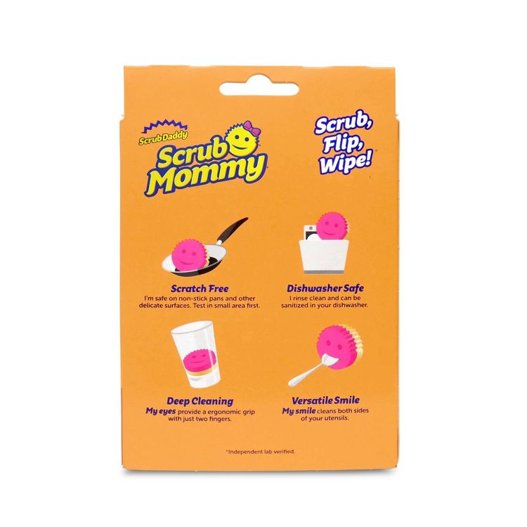 Scrub Daddy Scrub Mommy Dual-Sided Scrubber + Sponge: Foam Material, 4" Height, 6" Width, Cleaning Tools, 4 of 11