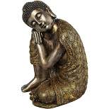 Kensington Hill Brushed Gold 14 1/2" High Sleeping Buddha Statue