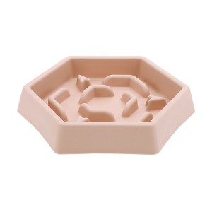 Unique Bargains Convenient Hexagon Shape Dog Bowl 1 Pc - 1 of 4