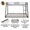 NicBex Twin Over Full Bunk Bed with Safety Vent Board Guardrail,Twin Loft Bed with Built-In Ladder,Noise Reduced Bunk Beds for Bedroom - 4 of 4