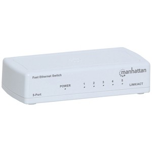 Manhattan® Fast Ethernet Office Switch (5 Port) in White - 1 of 4