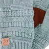 C.C Kids' One Size Fits Most Solid Cable Knit Touchscreen Gloves - 3 of 3