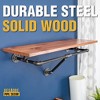 Pipe Decor 36 in. Wall Mounted Clothing Rack with Wood Shelf, Sunset Cedar - 4 of 4