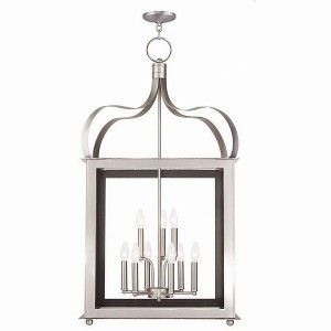 Livex Lighting Garfield 9 - Light Pendant in  Brushed Nickel - 1 of 2