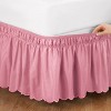 Collections Etc Scalloped Elastic Bed Wrap Around, Easy Fit, Dust Ruffle Bedskirt - 2 of 2