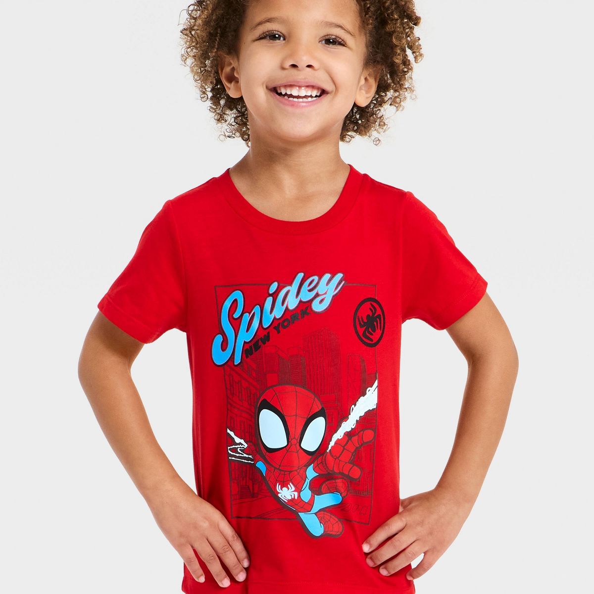 Toddler Boys' Marvel Spidey Web T-Shirt - Red - thumbnail 2