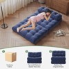 Folding Sofa Bed, Floor Folding Couch with Pillow, Futon Sofa Bed Convertible Sleeper Chair Foldable Mattress Back Support - 4 of 4