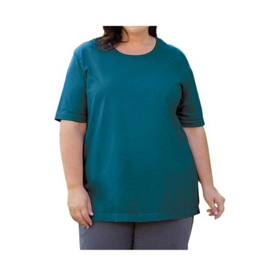Women's Jersey U-Neck Short Sleeve Tee - Plus - On The Plus Side