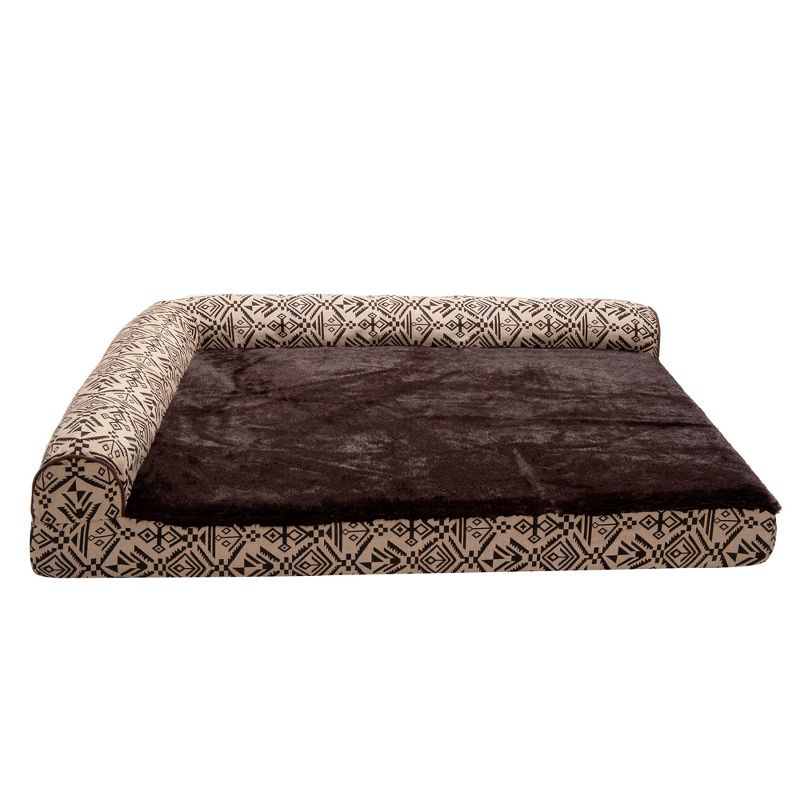 Southwest Kilim Deluxe Chaise Lounge Memory Top Sofa Dog Bed, 2 of 4