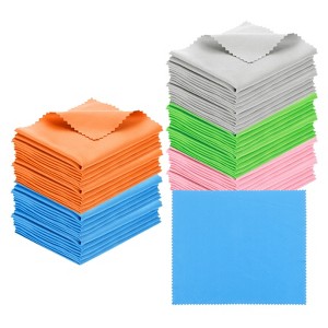 Unique Bargains Microfiber Soft Portable Lightweight Cleaning Cloth 50 Pcs - 1 of 3