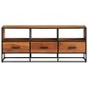 vidaXL TV Stand 43.3 in.x11.8 in.x17.7 in. Solid Wood Acacia - 2 of 4