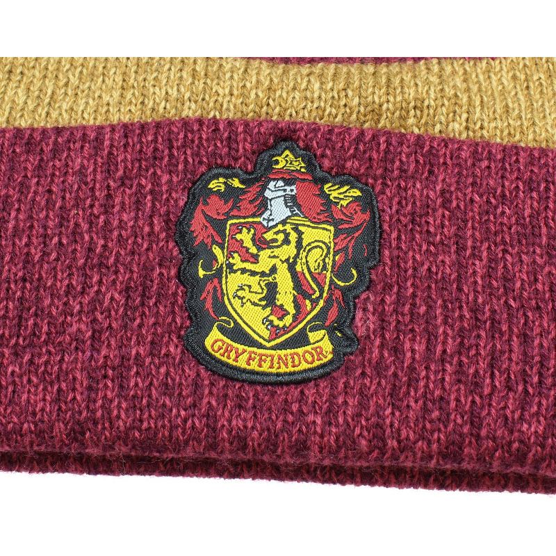 Harry Potter Scarf And Beanie Set - Gryffindor, Slytherin, Ravenclaw, Hufflpuff Houses Avalible, 5 of 6