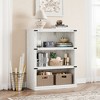 5 Tier Bookcase, Farmhouse Book Shelf with Storage, Tall Book Case Wooden 5 Shelf Bookcase for Home Office, Living Room, Bed Room - 2 of 4