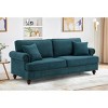 VASIP Modern Sofa for Living Room, 82" Green Chenille Sofa Couch, Sectional Love Seat Couch with Brown Legs - 2 of 4