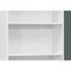 Bookshelf, Bookcase, 6 Tier, 72"h, Office, Bedroom, White Laminate, Transitional - 3 of 4