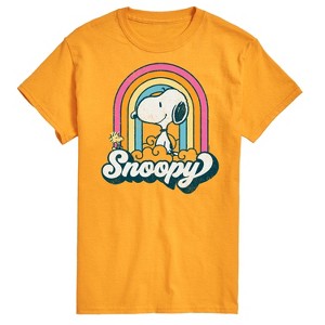 Men's - Peanuts - Snoopy Rainbow Clouds Short Sleeve Graphic T-Shirt - 1 of 4