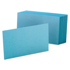 Oxford Unruled Index Cards 4 x 6 Blue 100/Pack 7420BLU - 1 of 1