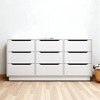 9 Drawer Dresser for Bedroom with Deep Storage, Modern Long Chest of Drawers, Wood Storage Cabinet Sideboard for Closet, Living Room, Hallway - 2 of 4