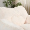 Sapphtopaz Soft Fabric Bean Bag Chair with Armrests Lazy Sofa Chair Bean Bag Chairs for Adults Stuffed High-Density Foam for Living Room, Bedroom - 2 of 4
