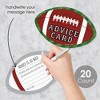 Big Dot of Happiness End Zone - Football - Wish Card Baby Shower Activities - Shaped Advice Cards Game - Set of 20 - 2 of 4