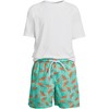 Lands' End Kids Chlorine Resistant Short Sleeve UPF 50 Rash Guard Swim Trunk Set - 3 of 3
