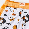 Girls' 4pc Hello Kitty Halloween Pajama Set - Orange - 4 of 4