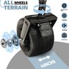 SEVOBAL Utility Storage Carts Collapsible Wagon with Strapping System Capacity All-Terrain 360° Swivel Wheels for Outdoor , Green , 16.5"*5.7"*18.9" - 4 of 4