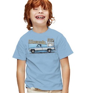 Boys' Short Sleeve Chevrolet Old Silverado Sketch T-Shirt - 1 of 4