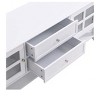 White- 59" W Fluted TV Stand, Modern TV Stand For TVs Up To 60'' Entertainment Center ,Modern Chic Entertainment Center, TV Console,Media Console For - 3 of 4