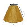 Vynxaria Slant Empire Lampshades, 7"x18"x9.5" Brown - 4 of 4