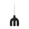 Modern Sculptural Stoneware and Ceramic Candle Holder with Unique Contemporary Design for Pillar and Taper Candles, Decorative Home Accent Display - 2 of 4